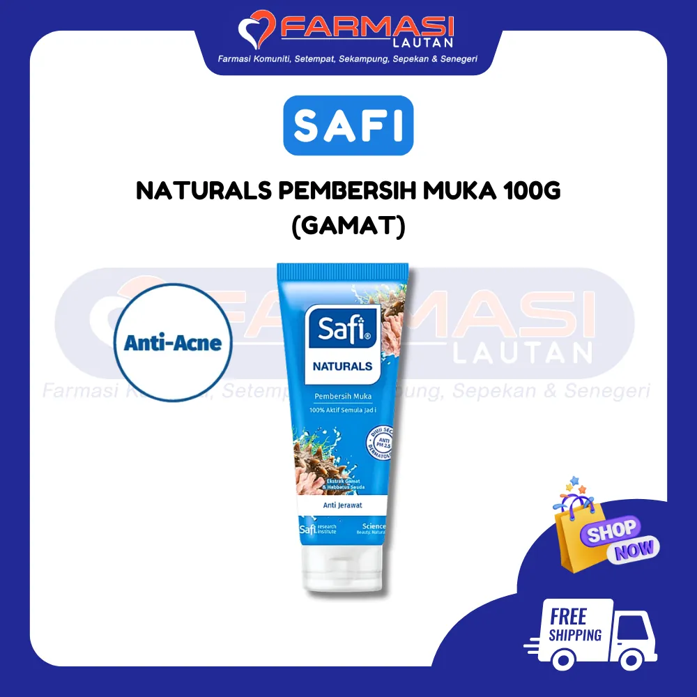 SAFI PEMBERSIH MUKA SARI GAMAT 100G