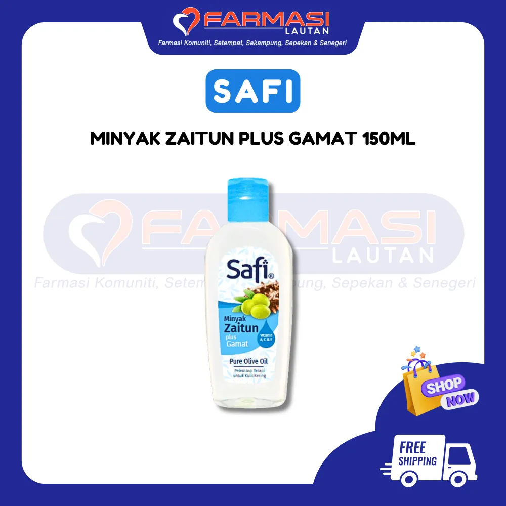 SAFI MINYAK ZAITUN PLUS GAMAT 150 ML