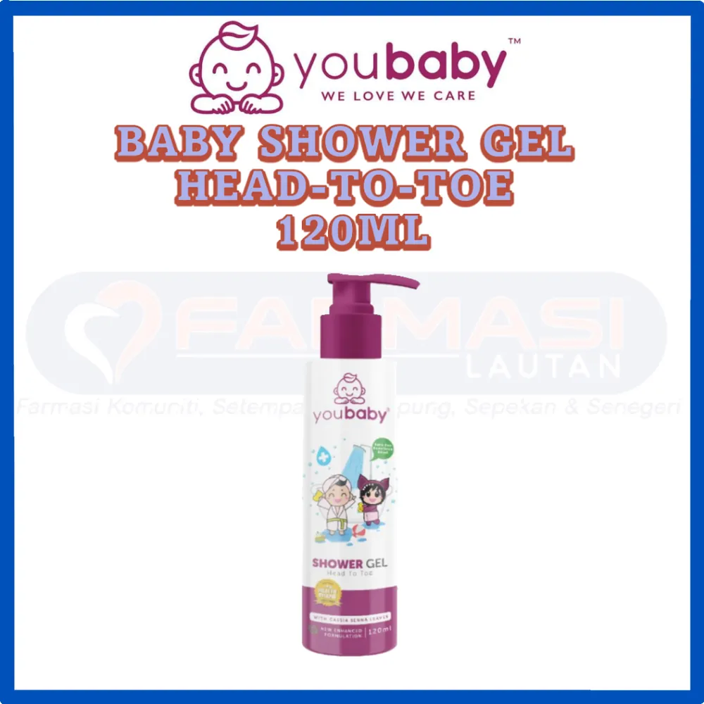 YOUBABY SHOWER GEL HEAD TO TOE 120 ML