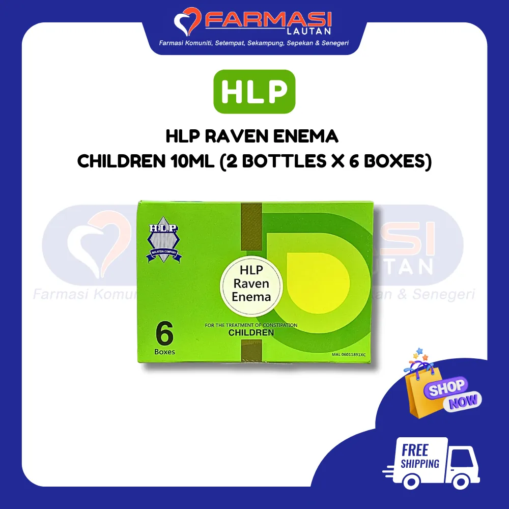 HLP RAVEN ENEMA 10 ML 2 SQUEEZE BOTTLES X 6 BOXES