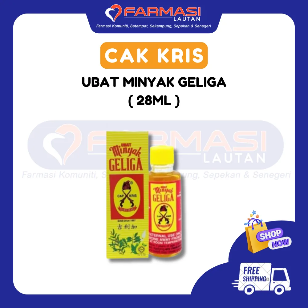 UBAT MINYAK GELIGA CAP KRIS A 28 ML