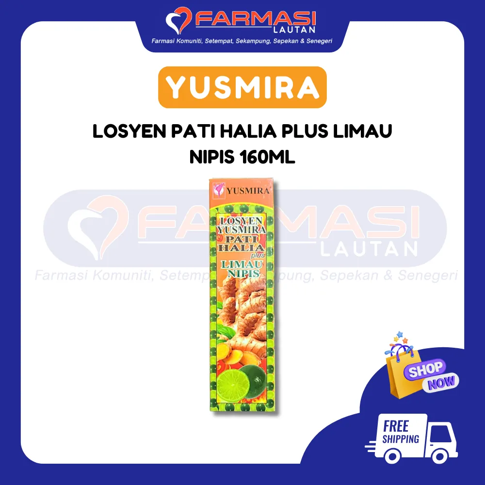 YUSMIRA LOSYEN PATI HALIA PLUS LIMAU NIPIS 160 ML