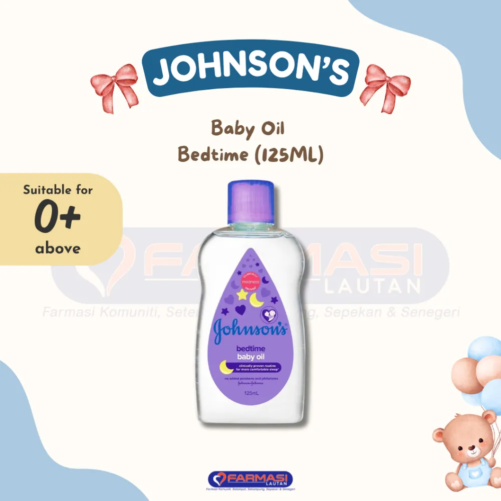JOHNSON'S BABY OIL BEDTIME 125 ML