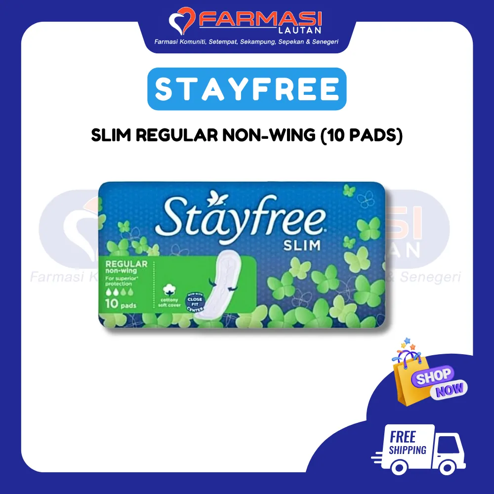STAYFREE SLIM NON WING REGULAR 10 PADS