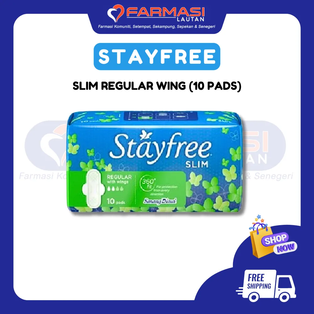 STAYFREE SLIM WING REGULAR 10 PADS
