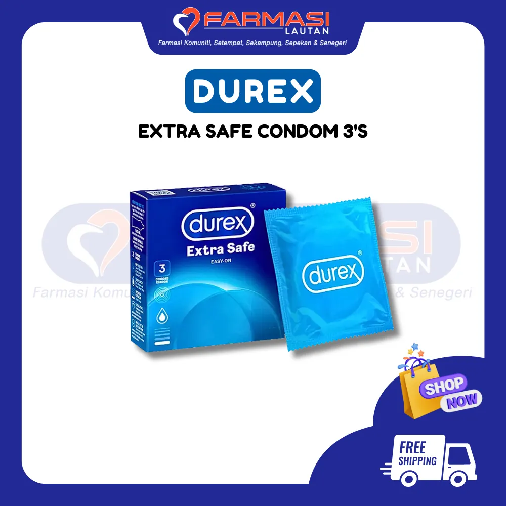 DUREX EXTRA SAFE 3 CONDOMS