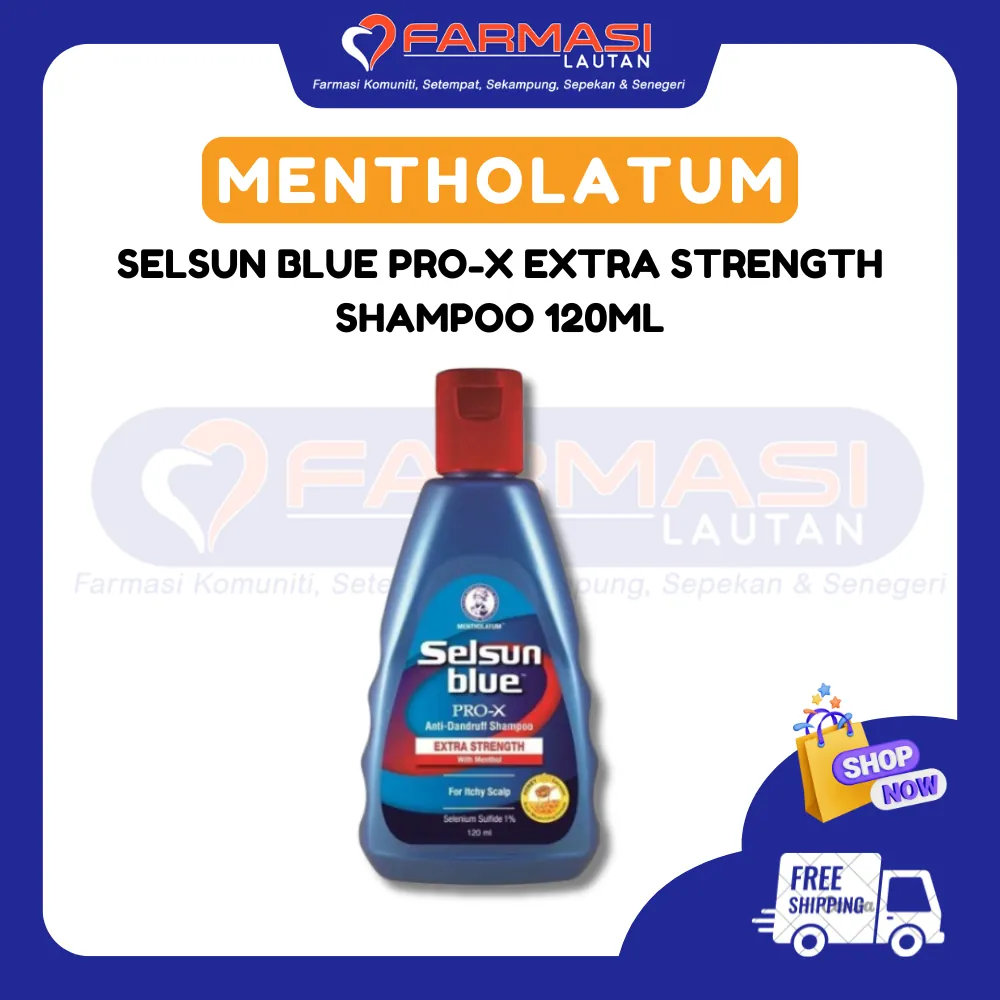 SELSUN BLUE PRO-X EXTRA STRENGTH MEDICATED SHAMPOO 120 ML