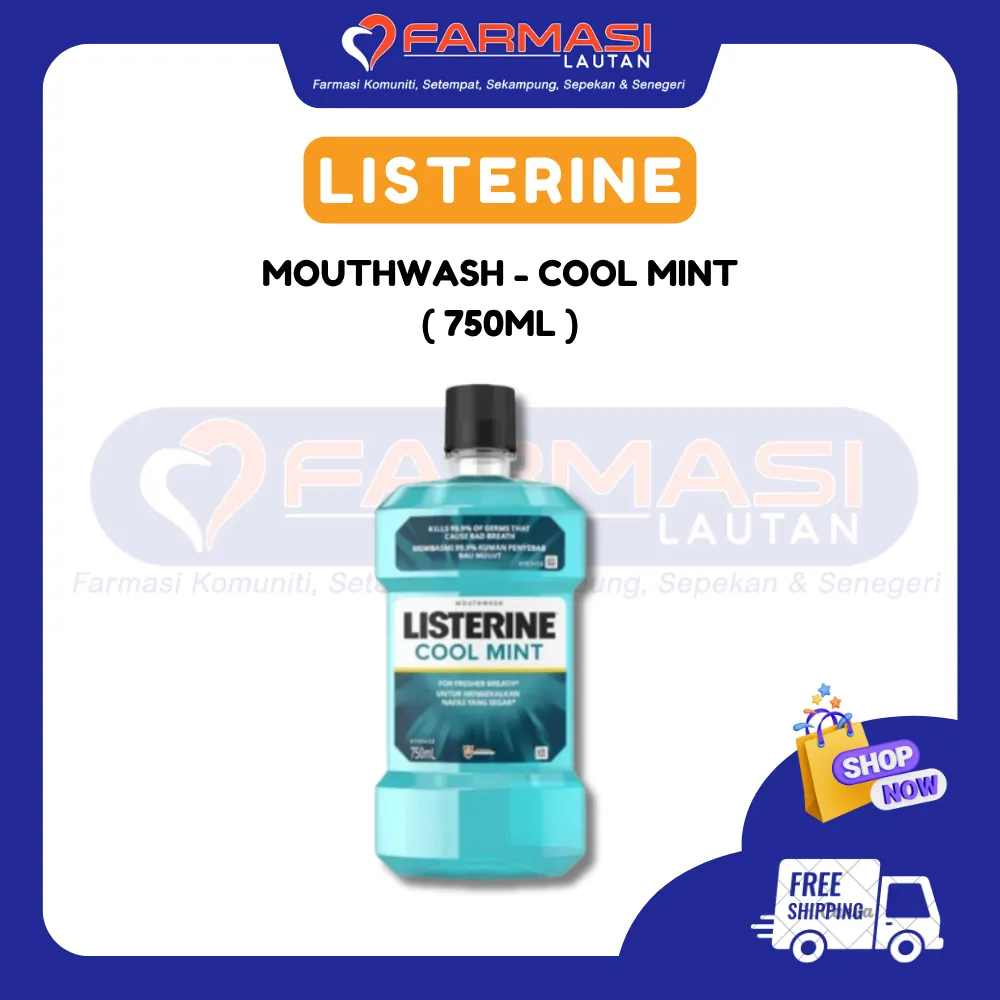 LISTERINE COOL MINT 750 ML