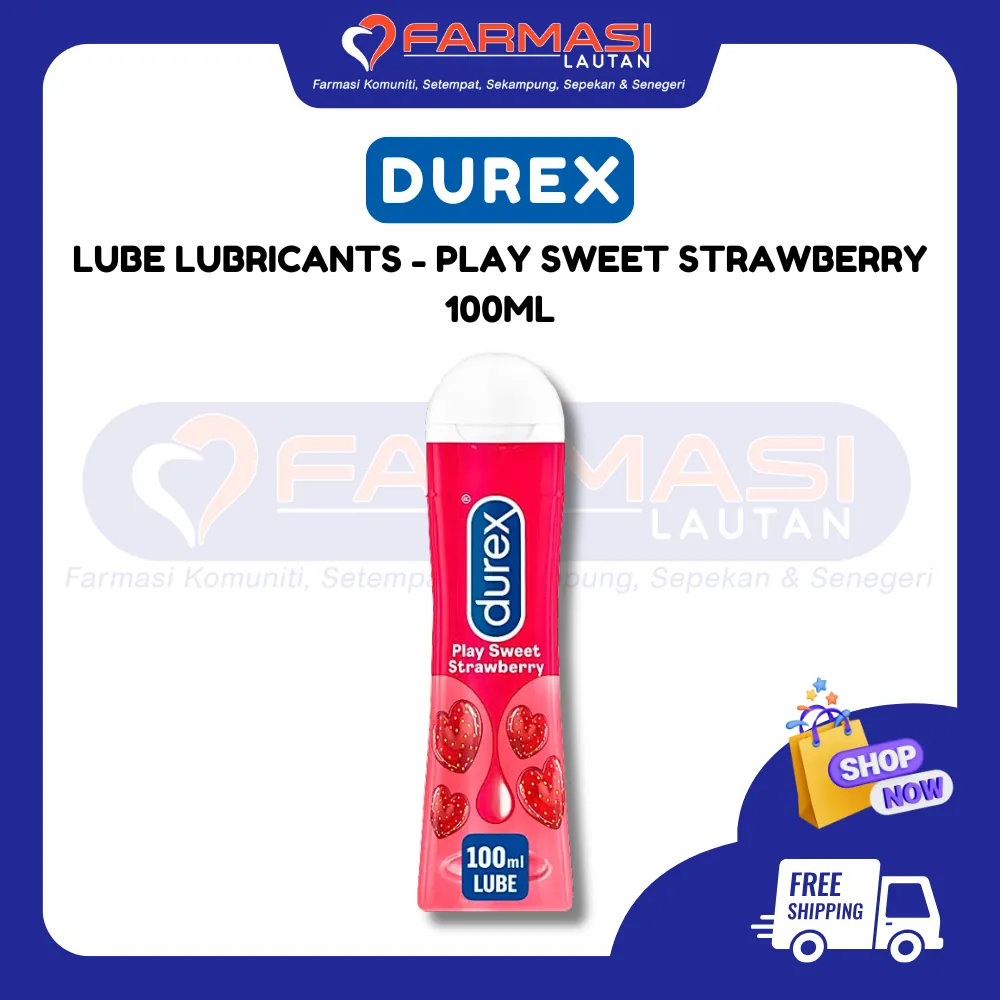 DUREX PLAY INTIMATE LUBE FLAVOURED SWEET STRAWBERRY 100 ML