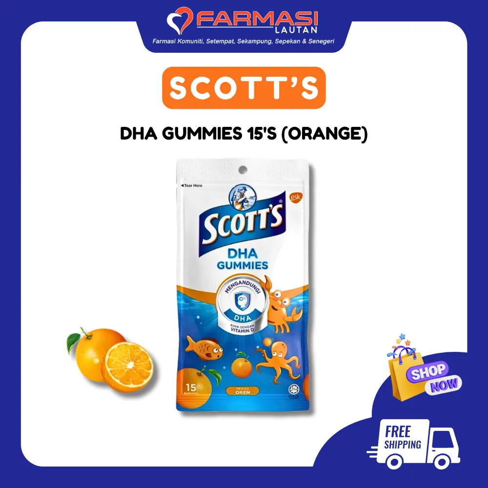SCOTT'S DHA GUMMIES OREN 15 GUMMIES