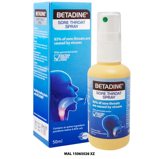 BETADINE SORE THROAT SPRAY 50 ML