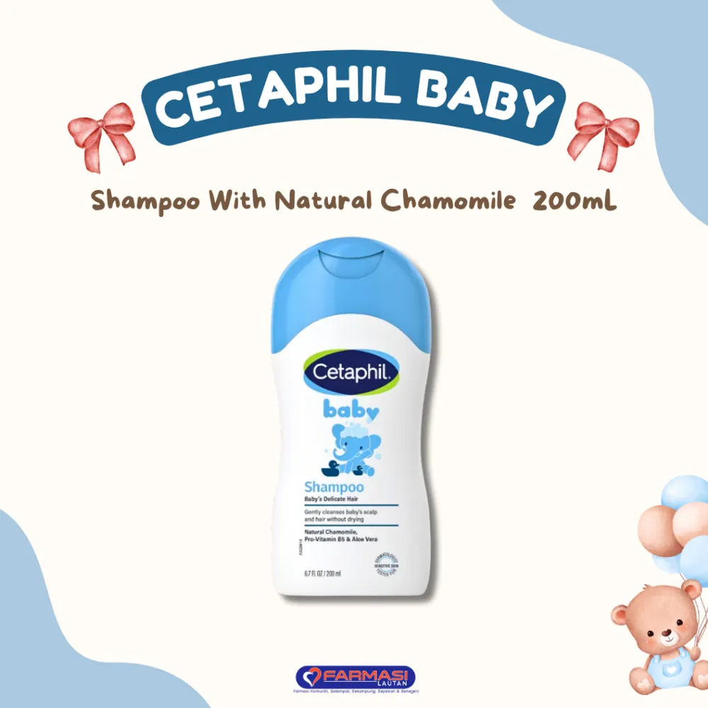 CETAPHIL BABY SHAMPOO WITH NATURAL CAMOMILE 200 ML