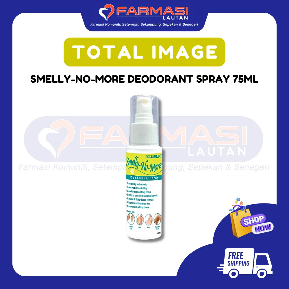 TOTAL IMAGE SMELLY-NO-MORE DEODORANT SPRAY 75 ML