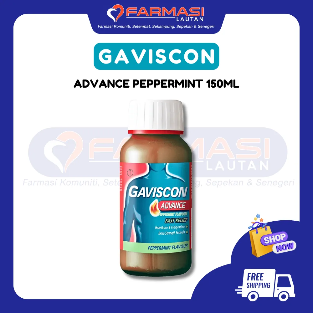 GAVISCON ADVANCE PEPPERMINT 150 ML