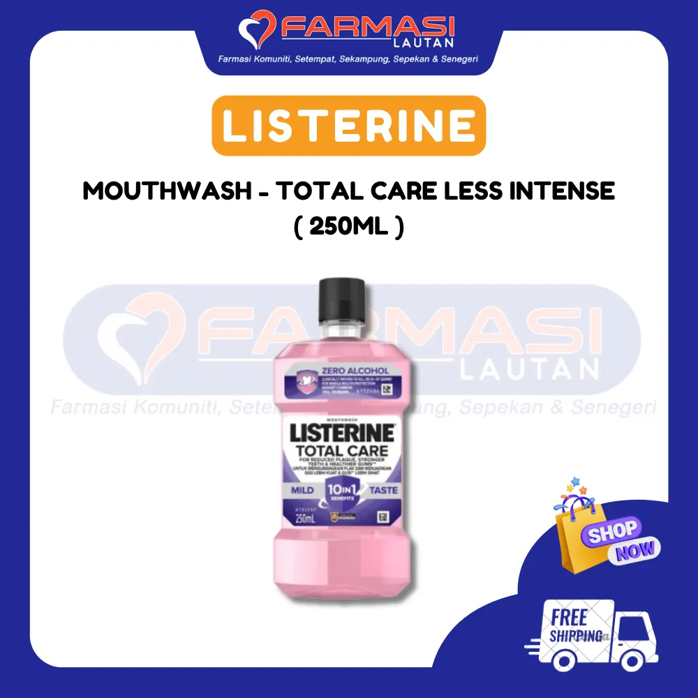 LISTERINE TOTAL CARE LESS INTENSE / MILD TASTE 250 ML