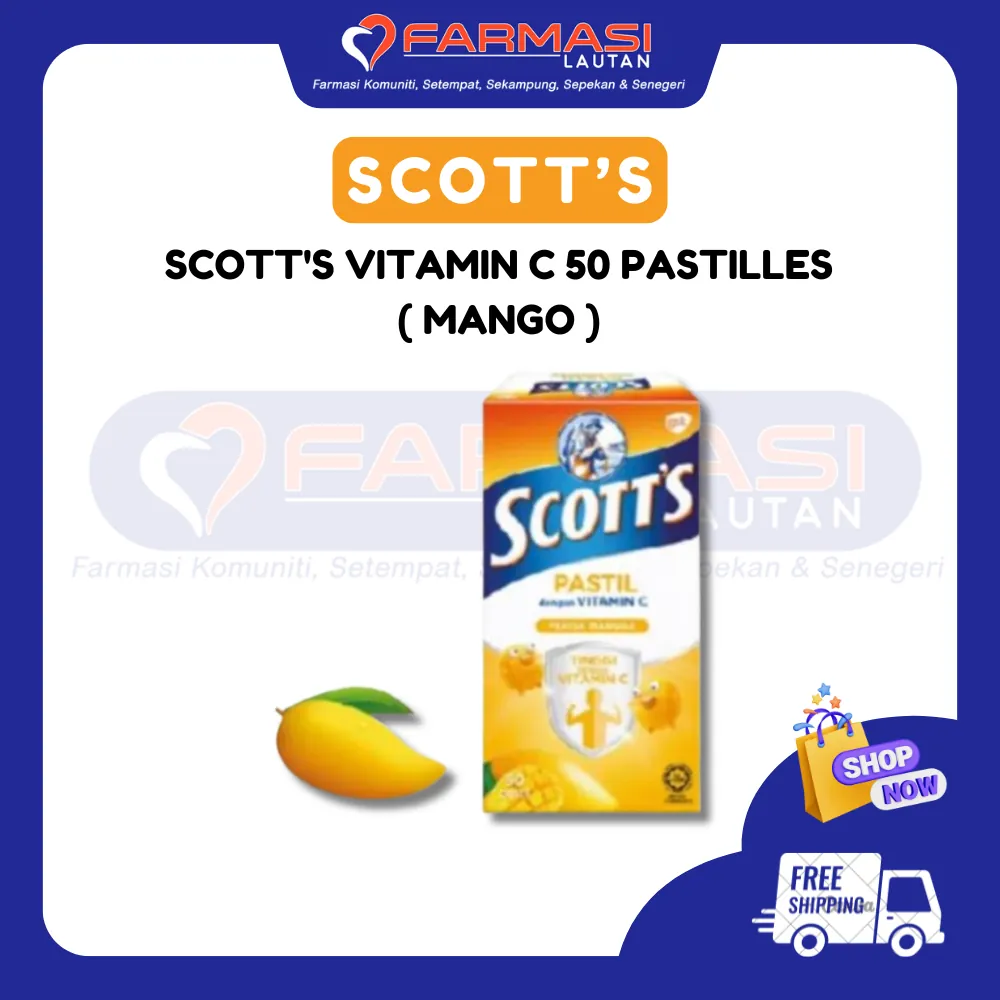 SCOTT'S VIT C MANGO 100 G 50 PASTILLES
