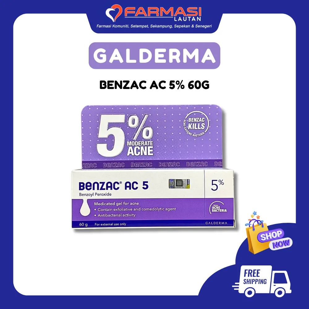 Benzac Ac Gel 5% 60 GM
