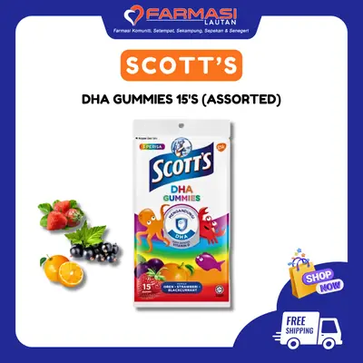 SCOTT'S DHA GUMMIES ASSORTED 15 GUMMIES