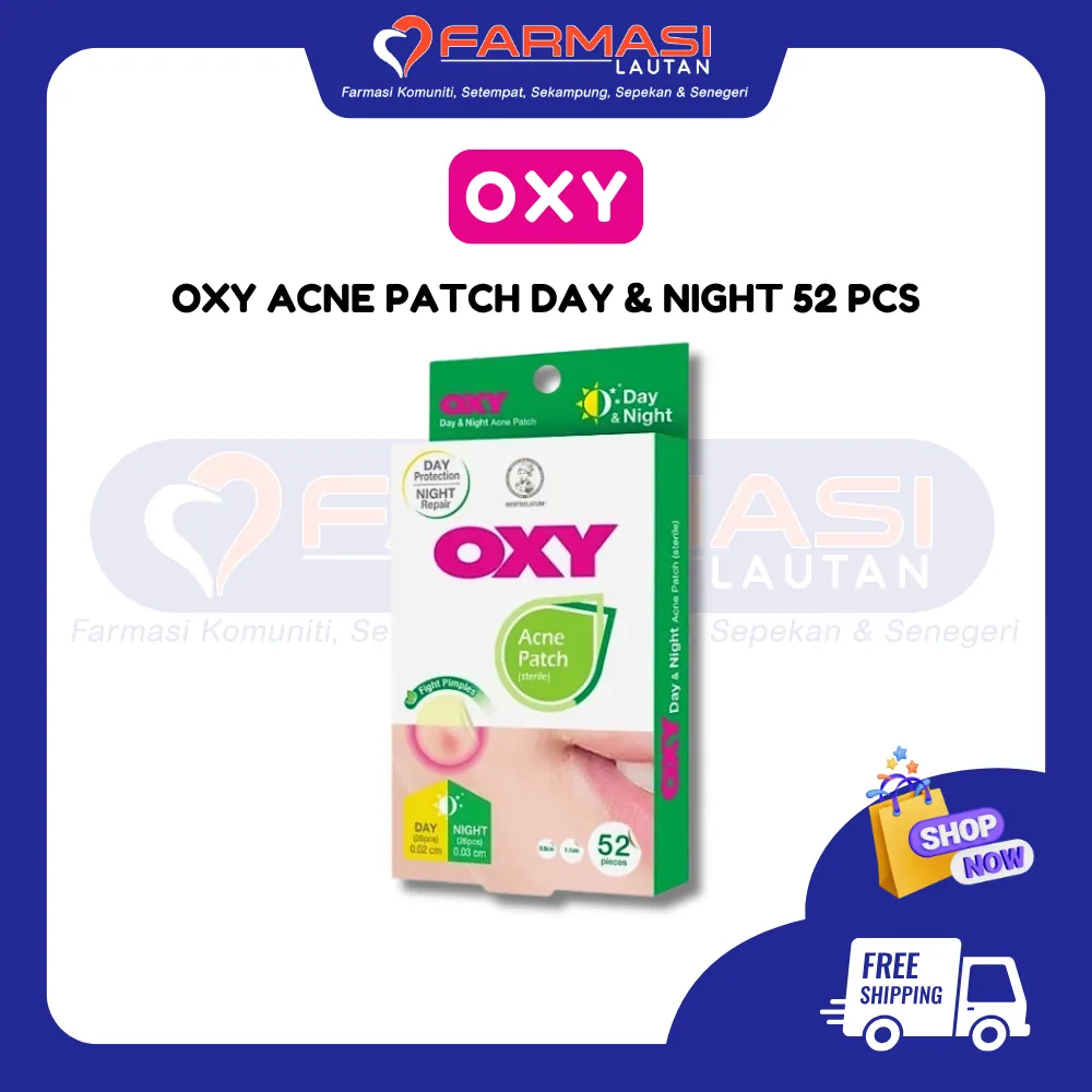OXY ACNE PATCH DAY & NIGHT 52 PCS