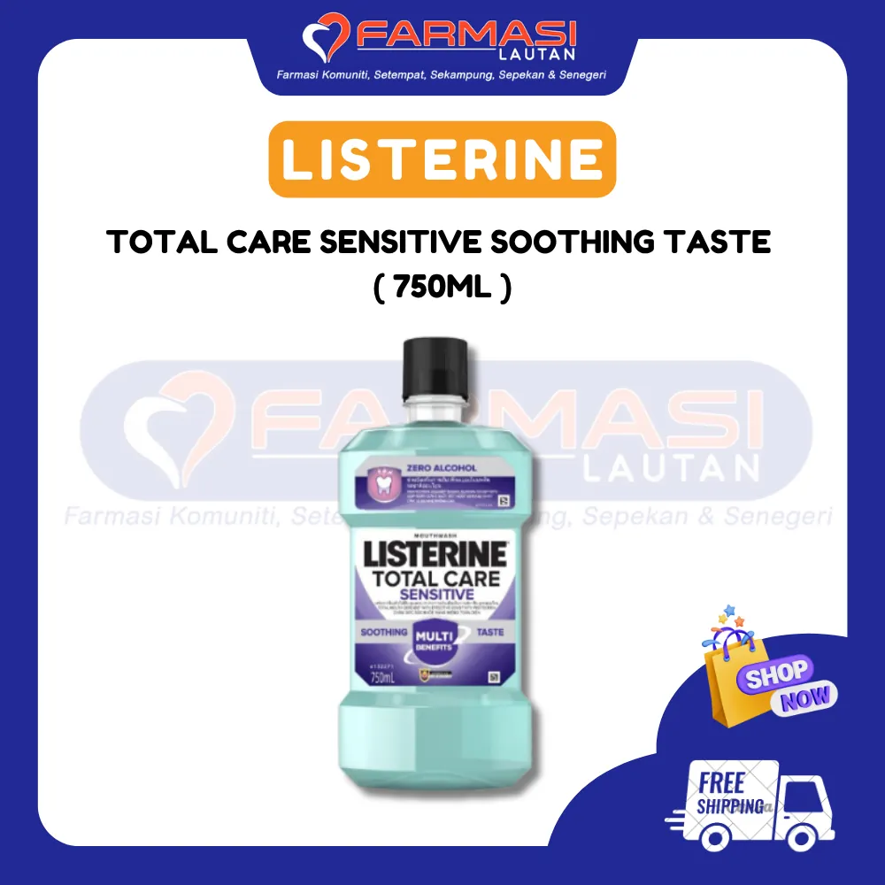 LISTERINE TOTAL CARE SENSITIVE SOOTHING TASTE 750 ML