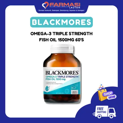 Blackmores OMEGA-3 Triple Strength Fish Oil 1500 60 Caps