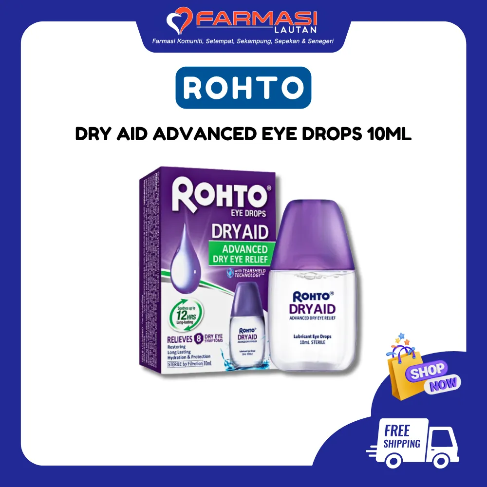Rohto Eye Drops Dry Aid Advanced with Tearshield 10 ml