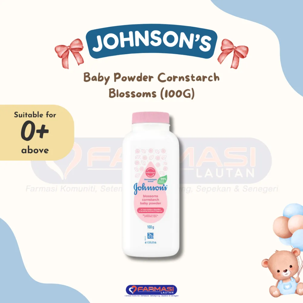 JOHNSON'S BABY POWDER BLOSSOMS CORNSTARCH 100 G