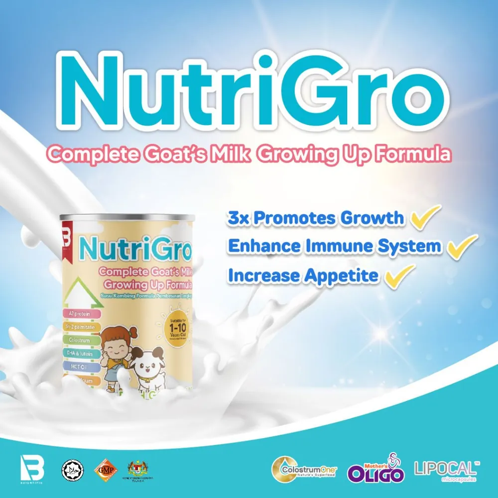 BIOMERIT NUTRIGRO GOAT MILK POWDER 1-10Y 350G