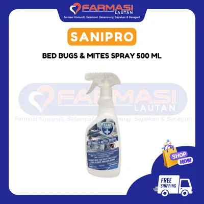SANIPRO+ BED BUGS & MITES SPRAY 500 ML