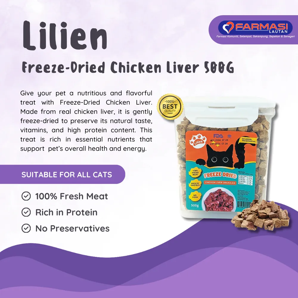 LILIEN FREEZE DRIED CHICKEN LIVER GRANULES 500 G