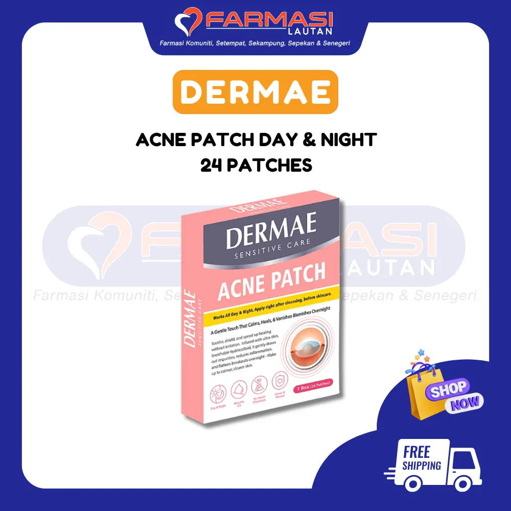 DERMAE ACNE PATCH DAY & NIGHT 24 PATCHES