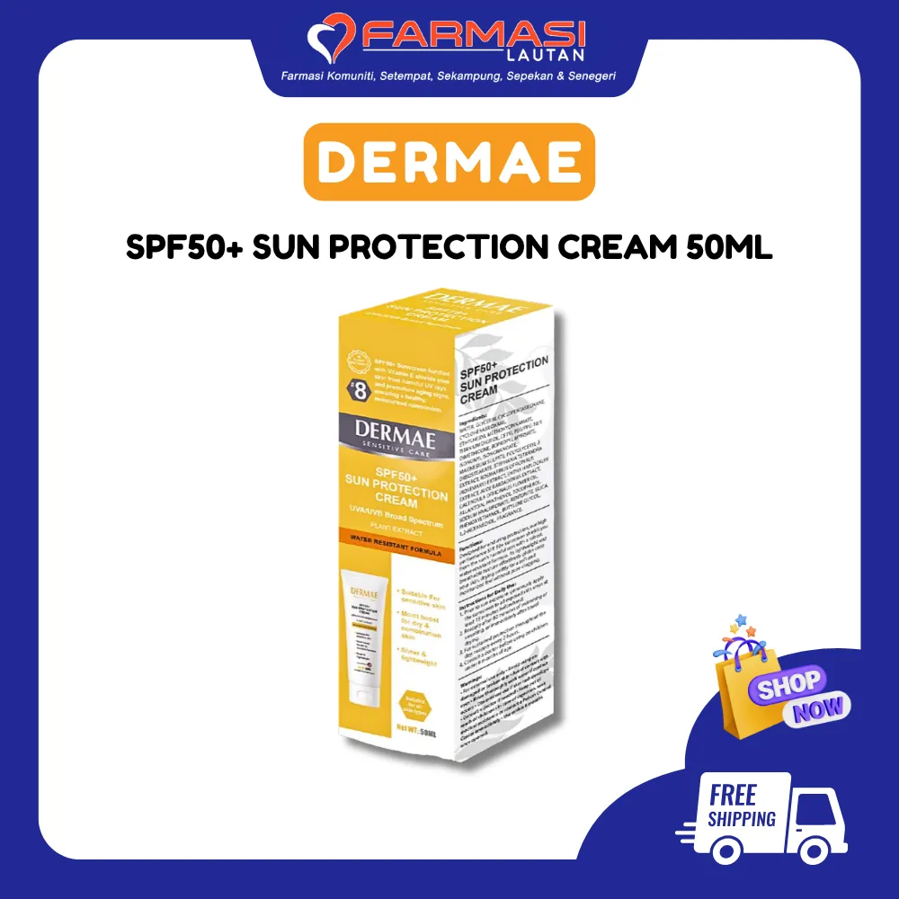 DERMAE SPF50+ SUN PROTECTION CREAM 50ML