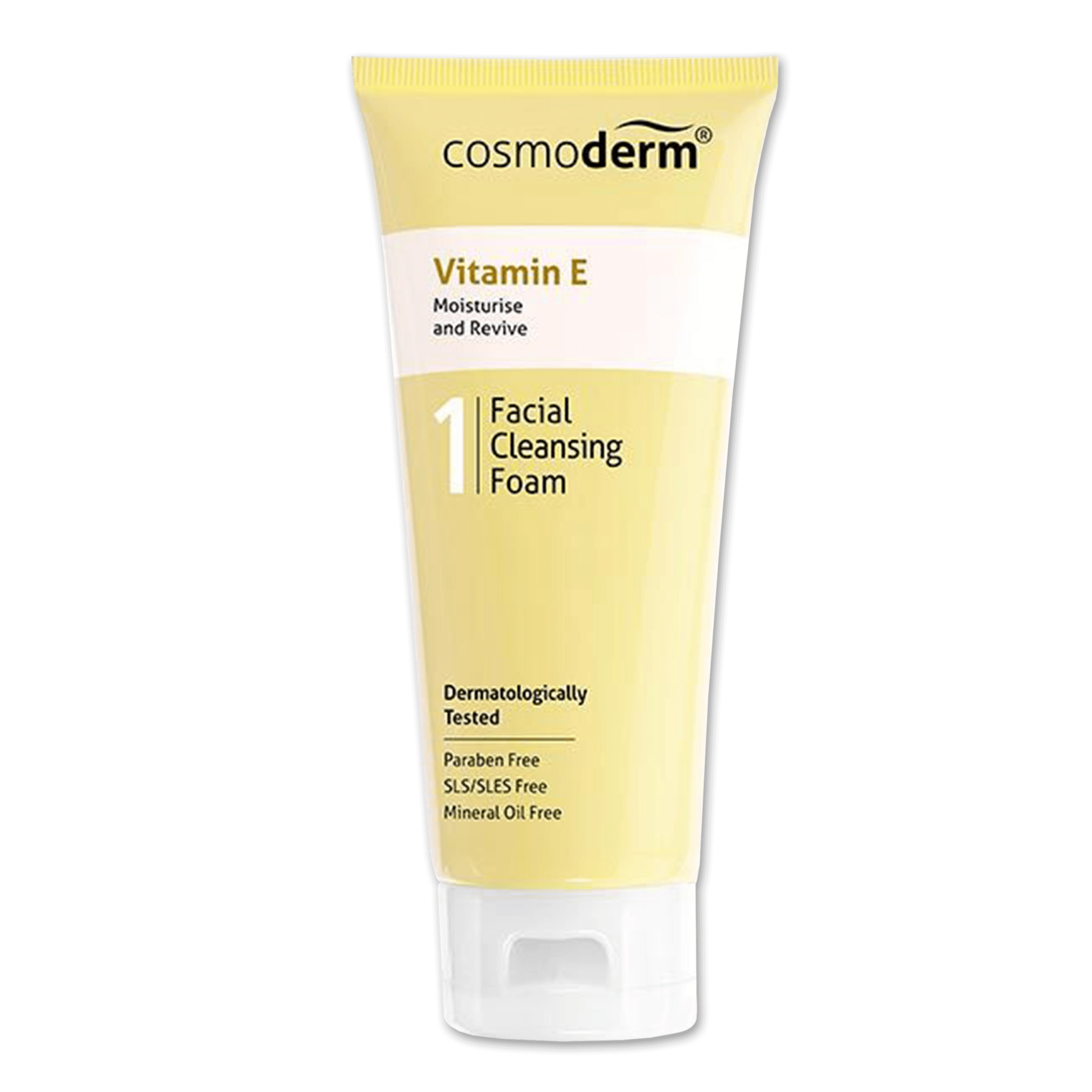 Cosmoderm Vit E Facial Cleansing Foam 12ml Farmasi Lautan