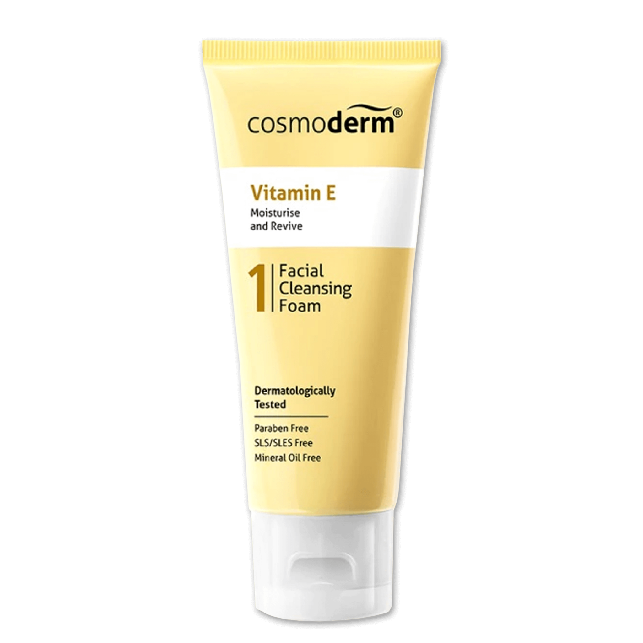 Cosmoderm Vit E Facial Cleansing Foam 50ml Farmasi Lautan